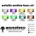 warcolours metallics - medium tones paint set (layering and effects) - 8 bottles